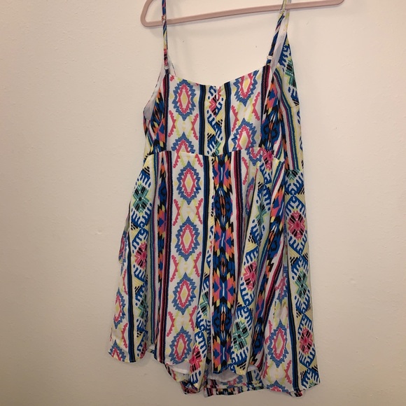 FE21 colorful front tie romper size 3x - Picture 2 of 2